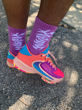Load image into Gallery viewer, NAVIONSNKRS "VICE PURPLE" SOCKS