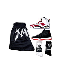 Load image into Gallery viewer, Navionsnkrs "APOCALYPSE" Shorts - Black/White