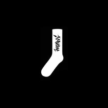 Load image into Gallery viewer, NAVION WHITE &quot;YIN&quot; CREW SOCKS
